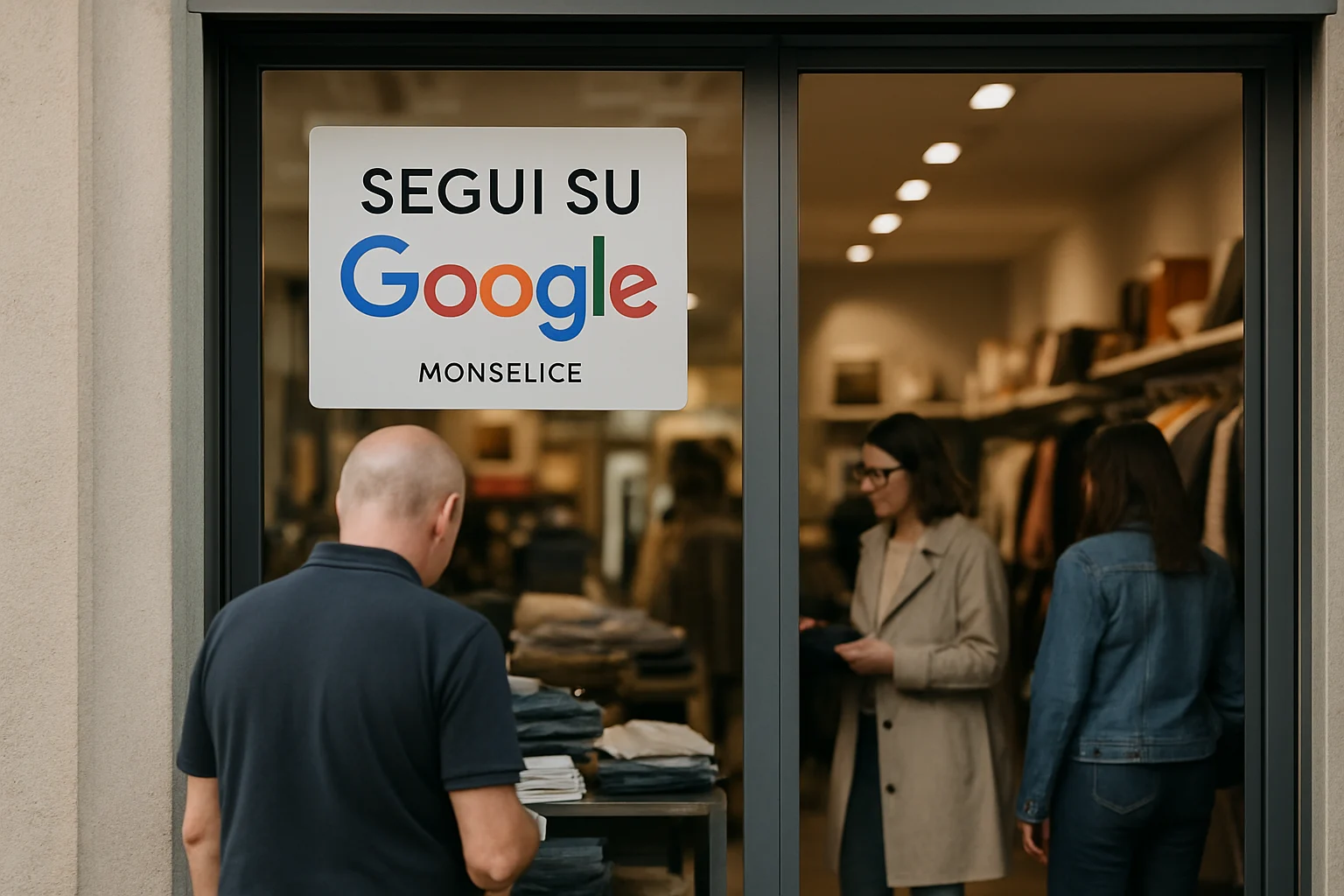 Negozio a Monselice con Google Business Profile visibile