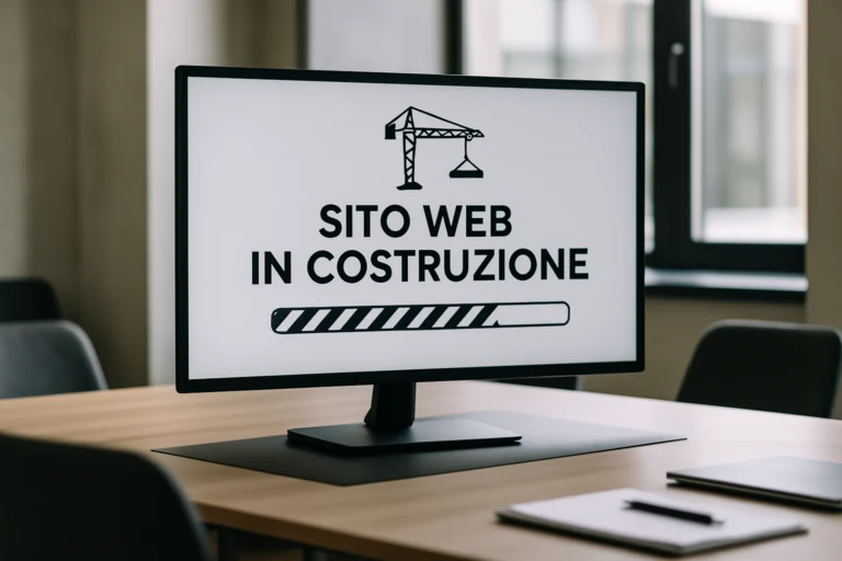 sito web in costruzione costo sito web 2026