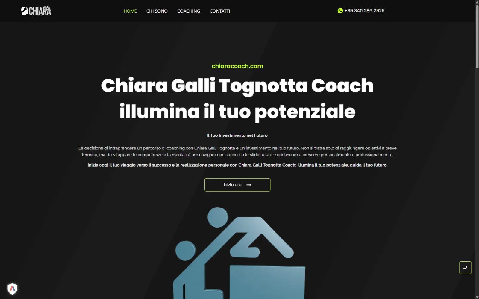 Sito web Chiara Galli Tognotta Coach, coaching a Padova Home page del sito di Chiara Galli Tognotta, coaching personale e professionale a Padova